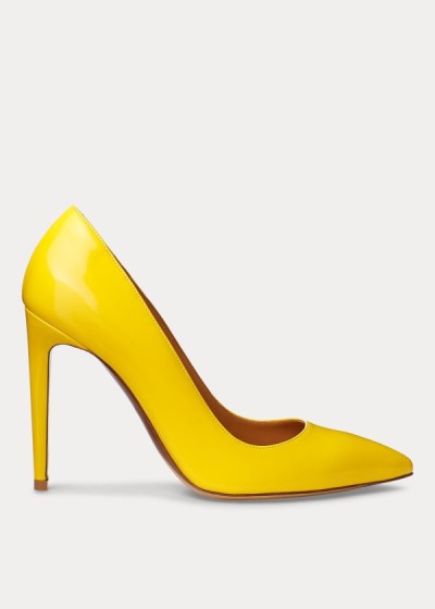 Ralph Lauren Celia Patent Calfskin Pumps Dame Danmark (HMZSG0342)